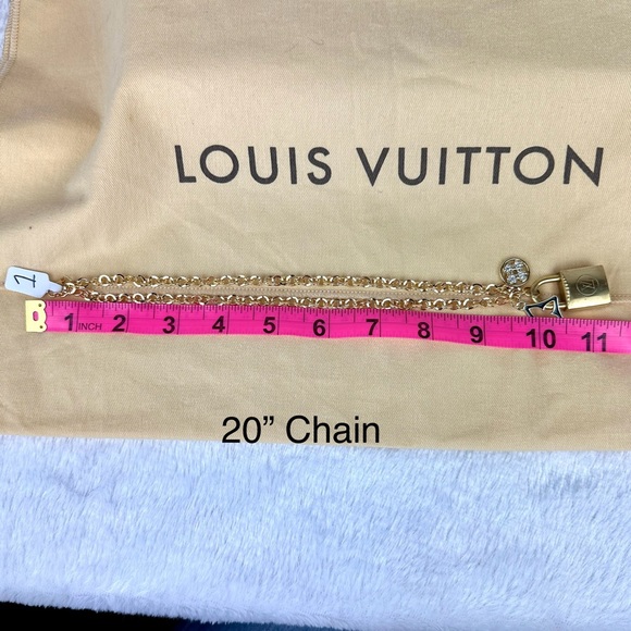 Louis Vuitton Lock #224 Pendant Necklace with charms gift set - Picture 5 of 5